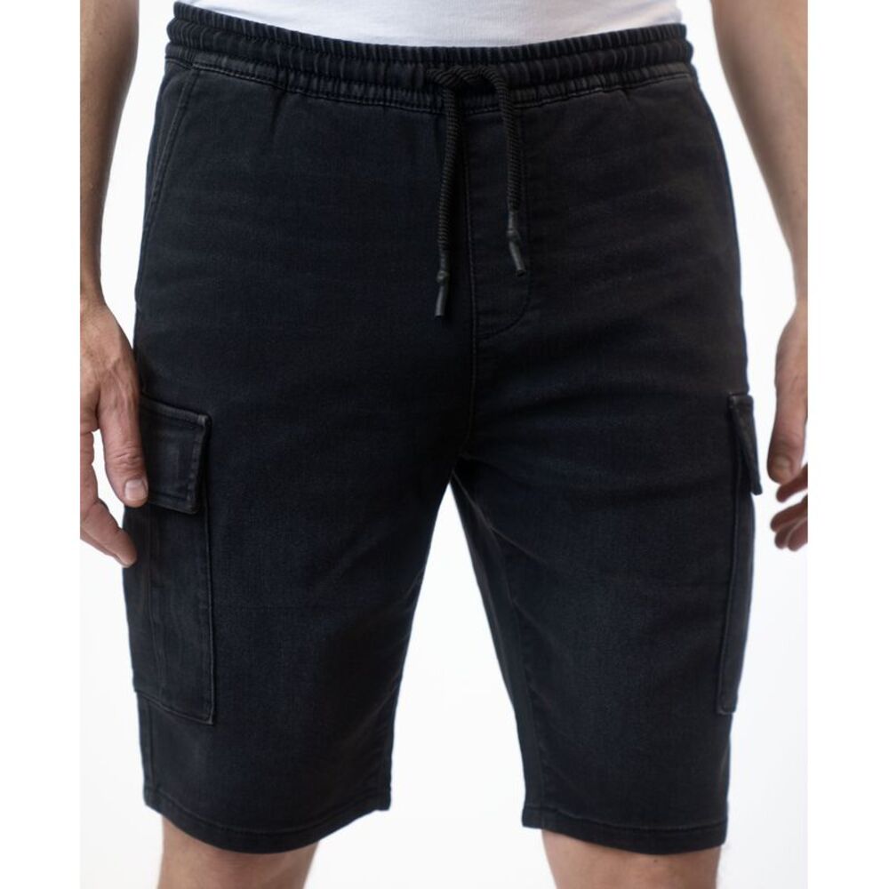Men's Woven Denim Cargo Jogger 10" Shorts